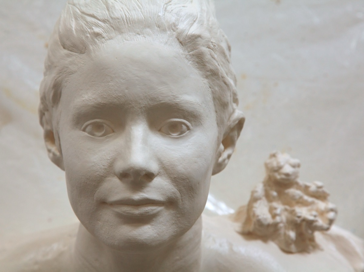 Marianne ​blanche détail visage