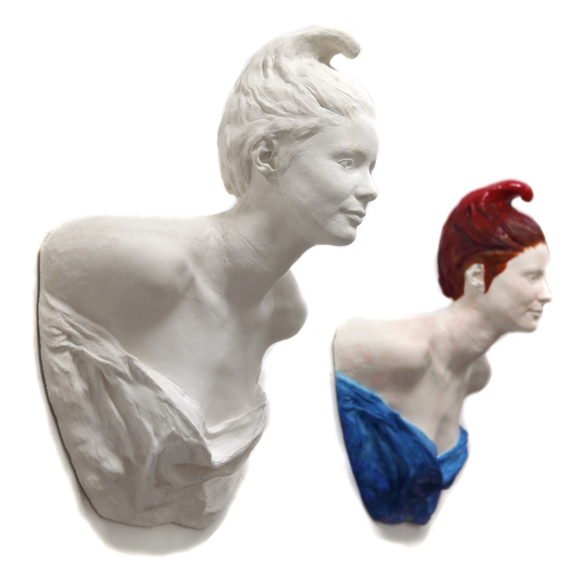 Marianne ​blanche et polychrome&nbsp;