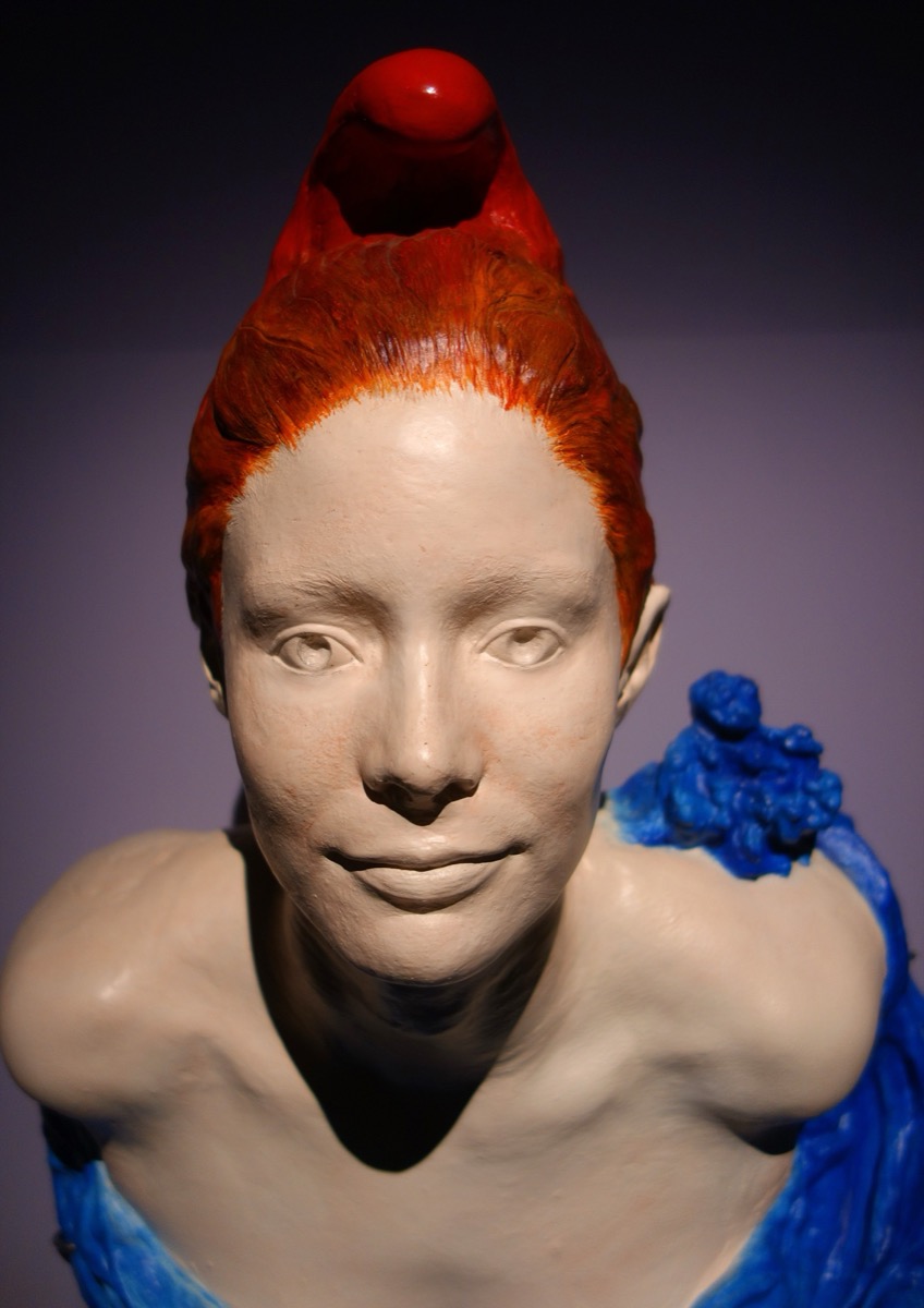 Marianne&nbsp;​à l'expo de Daoulas détail visage